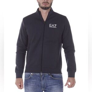 Emporio Armani EA7 Sweatshirt Hoodie Man Blue Size Medium